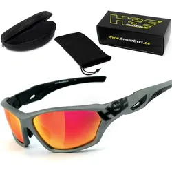 Sportbrille | 2093gm | Laser red | Steinschlagbeständig | beschlagfrei ROT No Size