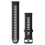 Garmin Wechselarmband 22mm, passend für Forerunner 955 und 965, Schwarz/grau