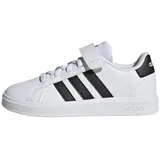 adidas Grand Court Elastic Lace and Top Strap Shoes Tennisschuhe, FTWR White Core Black Core Black, 40 EU - 40 EU