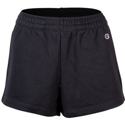 Champion Damen Sweatshorts - CML Champion Logo, Logo-Stickerei, kurz, einfarbig Schwarz S