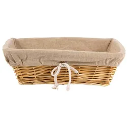 Gastronoble Brotkorb Olympia Weide | mit Futter | 31,5 x 23cm | 4 Körbe