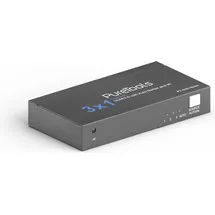 PURETOOLS PT-SW-HD3A Switch 4K (60Hz 4:4:4), HDR-Umschaltung, IR-Fernbedienung, CEC-Pass-Through