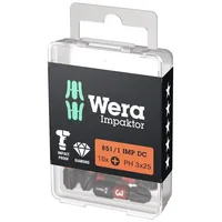 WERA Bit 851/1 IMP DC PH3 L.25mm 1/4 Zoll