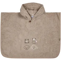 Sterntaler Badeponcho braun