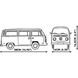 Cobi Cars 24362 - Volkswagen T2A Bus