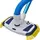 vidaXL Pool-Bodensauger blau 1,45 m