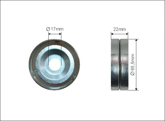 CAFFARO Spannrolle, Keilrippenriemen 500024 für HYUNDAI KIA
