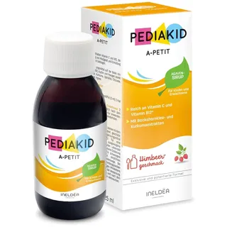 PEDIAKID - APPETIT - Regt den Appetit an und bekämpft Müdigkeit - Glutenfrei - Vegan - Ab Aufnahme der Beikost - 125ml