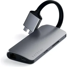 Satechi Dual Multimedia Adapter - Schwarz