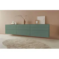 LeGer Home by Lena Gercke Sideboard »Essentials«, Breite: 112cm, MDF lackiert, Push-to-open-Funktion, grün