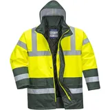 PORTWEST Warnschutz Kontrast Winter Verkehrsjacke gelb/grün