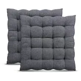 BestLivings Sitzkissen 40 x 40 cm grau 2 St.