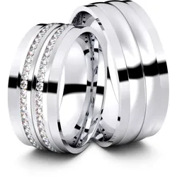 Trauringe Stassfurt 585er Weiflgold - 2894