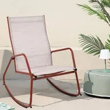 Best »Brody« Schaukelstuhl terrakotta  – erhältlich in 2 Größen