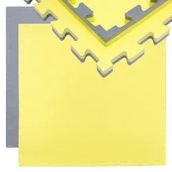 eyepower 90x90cm Trainingsmatte mit Rand - 20mm Bodenschutz-Matte
