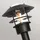 Elstead Lighting Pollerlaterne E27 schwarz IP44 mit Bewegungsmelder