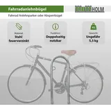 Baumarktplus Fahrradanlehnbügel 111,5 x 40 cm Stahl feuerverzinkt Ø 49 mm grau Einbetonieren Fahrradständer Typ U