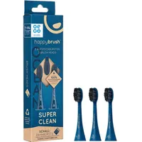 happybrush ECO VIBE 3 Auftsteckbürsten, Aufsteckbürste - blau