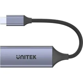 UNITEK USB-C auf RJ45 Adapter 1 m Grau
