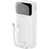 DUDAO K15Pro 20000mAh 22.5Watt 2x cable White, 20000 mAh, Lithium Polymer (LiPo), Weiß - Weiß