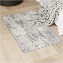 Tectake Vintage Designer Teppich Nadira Verschiedene Größen Abstraktes Verwaschenes Muster 60 x 110 cm 110 x 60 x 0 60 cm Beige Grau