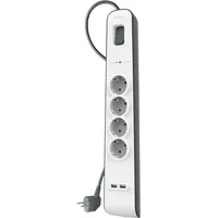 Belkin Surge Protector 4 Steckdosen 2 Meter 2x USB