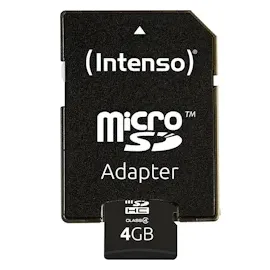 Intenso microSD Class 4 + SD-Adapter 4 GB