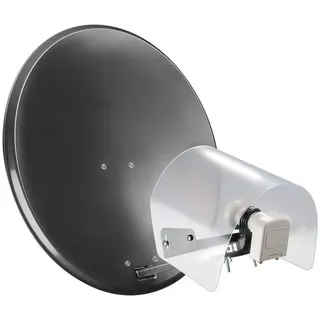 goobay 67190 LNB Wetterschutzhaube , Abdeckung TV Sat Schüssel , Schutzhaube , Wetterschutz vor Regen, Hagel, Vogelkot , Schneeschutz für Sat Schüssel , Mindert Empfangsstörungen