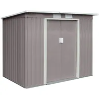 HATTORO Metallgerätehaus 2,13 x 1,3 m hellgrau