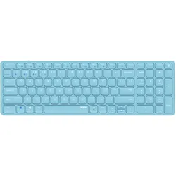 Rapoo Kabellose Multi-Mode-Tastatur "E9700M" - blau - QWERTZ deutsches-Layout