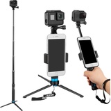 Telesin Selfie stick / tripod for sport cameras (GP-MNP-090-S), Selfie Stick, Schwarz