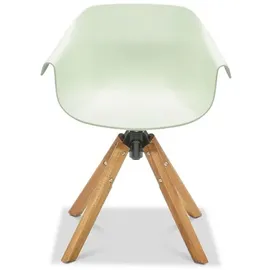 Musterring Stockholm Schalenstuhl 64 x 57 x 78 cm grün 2er Set