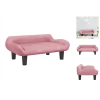 vidaXL Kindersofa Rosa 70x40x24 cm Samt