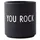 DESIGN LETTERS Favourite YOU ROCK Kaffeetasse 0,325 l Schwarz