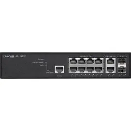 Lancom Systems Lancom GS-2412P Gigabit Managed Switch, 10x RJ-45, 2x SFP