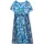 sheego Etuikleid Blau gemustert 50