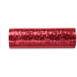 5 Glitzer Luftschlangen rot