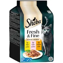 Sheba Fresh & Fine in Sauce mit Huhn und Lachs 6 x 50 g