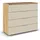 Rauch Schubkastenkommode »Sideboard Schubladenkommode AGORDO mit Dekor- oder Hochglanzfront«, (in zwei Griff-Farben), Breite 93 cm mit 4 großen Schubladen für viel Stauraum MADE IN GERMANY, braun