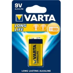 VARTA Batterie LONGLIFE, Alkaline, 04122 101 411 9V