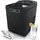 Arendo Eiswürfelmaschine elektrisch, 12-15 kg in 24 h, 1,8 Liter Eiswürfelbereiter, Eiswürfel in 7,5 - 8,5 min, Ice Cube Maker, 105 Watt, Schwarz