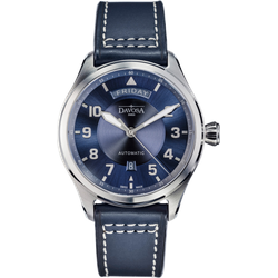 Davosa Pilot Newton Pilot Day-Date Automatic 161.585.45 - blau,weiße Ziernaht - 44mm