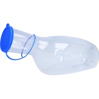 Dr. Junghans, Praxisbedarf, Urinflasche f. Männer Kunststoff glasklar m.Deckel, 1 St FLA