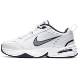 Nike Air Monarch Iv Weiß Midnight Navy Metallic Silver, 46 EU