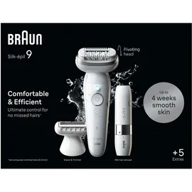 Braun Silk-épil 9-341 SensoSmart weiß/silber