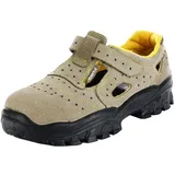 COFRA Safety BRENTA S1 P SRC Sicherheitssandalen, Beige/Orange, Größe 43