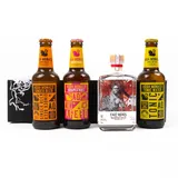Geschenkset East Indies Banda Fine Spiced Negroni Gin (1 x 0,2l) & Aqua Monaco Mixgetränken (3 x 0,23l) – Perfekt für kreative Cocktails und Genussmomente