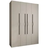 abiks möbel Drehtürenschrank COMO 170 x 245,5 x 40 cm Schwarz