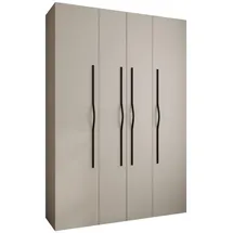 abiks möbel Drehtürenschrank COMO 170 x 245,5 x 40 cm Schwarz