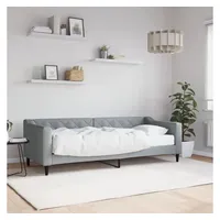 VidaXL Tagesbett mit Matratze Hellgrau 80x200 cm Stoff